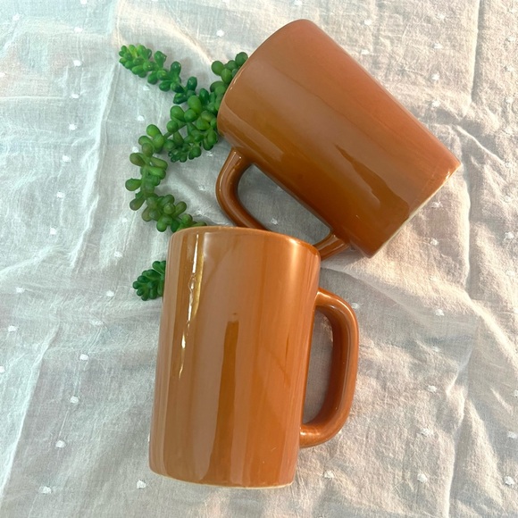 Anfora mugs 2008 rust color coffee tea cups - Picture 1 of 6